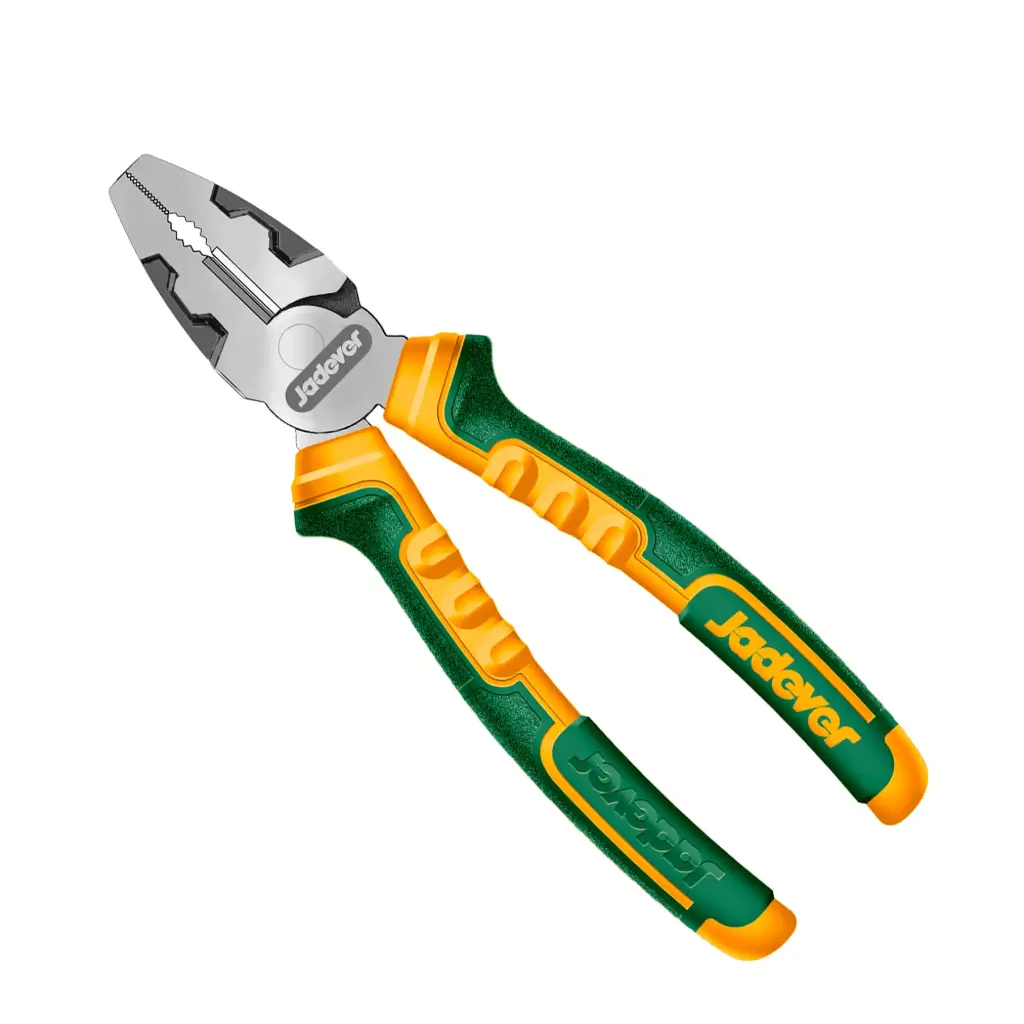 Pinza universal de Alto Torque 180mm 7" Funcion de llave y Desbarbado Mango Bicolor Ergonomico