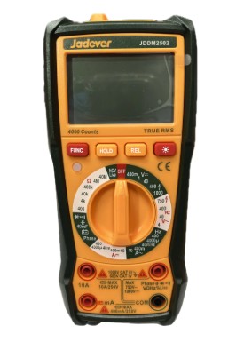 Multimetro Digital - 4000 Cuentas RMS Reales - Voltaje CC: 400MV-1000MV - Voltaje CA: 4V-750V - Corriente CC/CA 40MA-10A