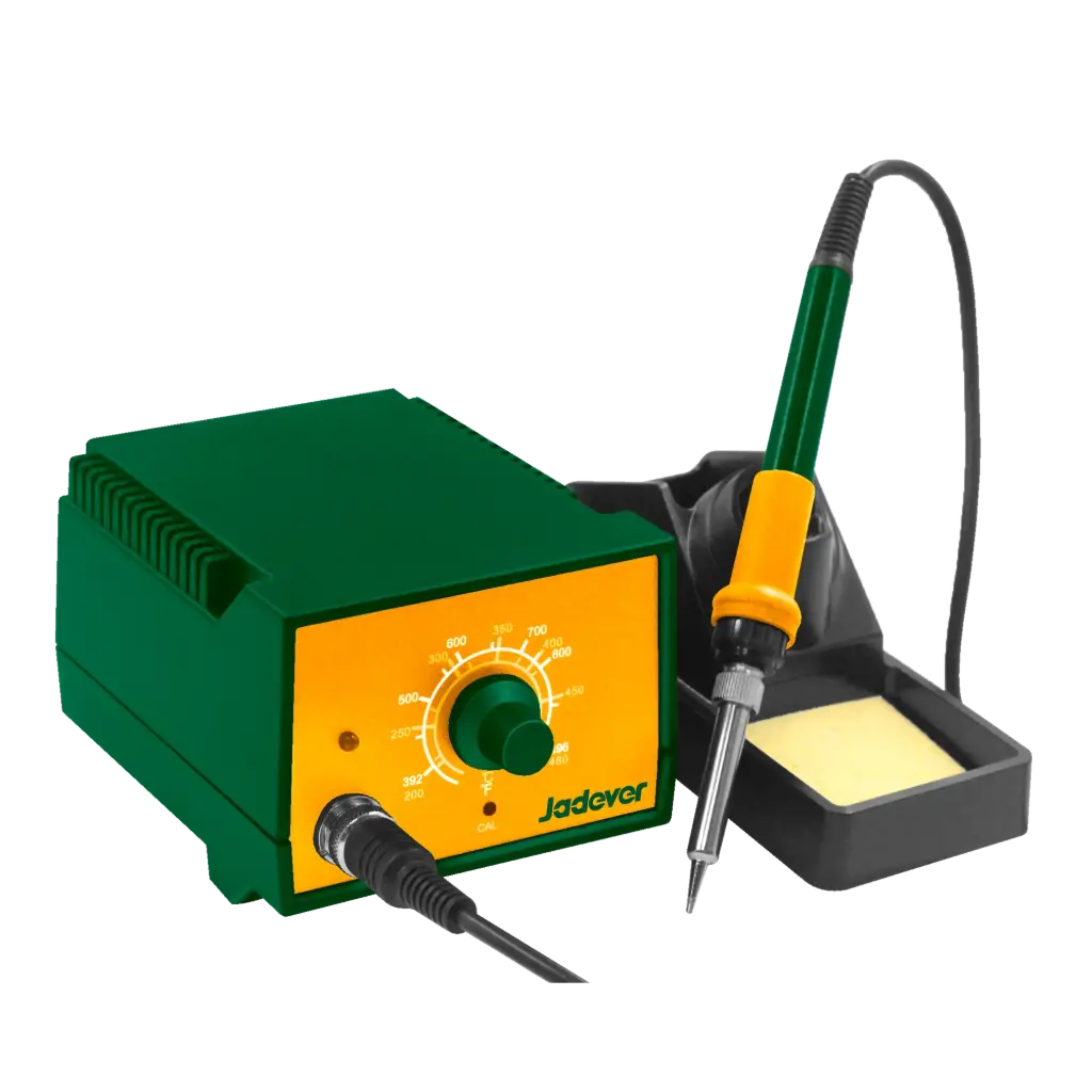 Estacion de Soldadura 60W - Voltaje 220-240V 50/60HZ - Tiempo de Precalentamiento 1-2min - Cabeza Recta y Con Punta - Ajuste de Temp Mediante potenciómetro - Punta reemplazable de Larga Duración