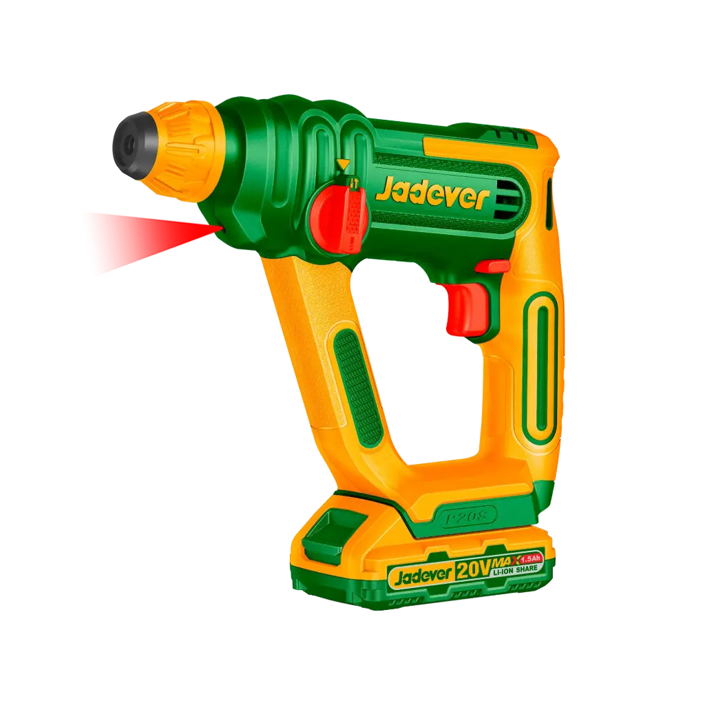 Rotomartillo Inalambrico 850RPM - Voltaje 20V - Tasa de Impacto 5100BPM - Energia Impacto 1,5J - Sistema SDS - No Incluye Bateria Ni Cargador