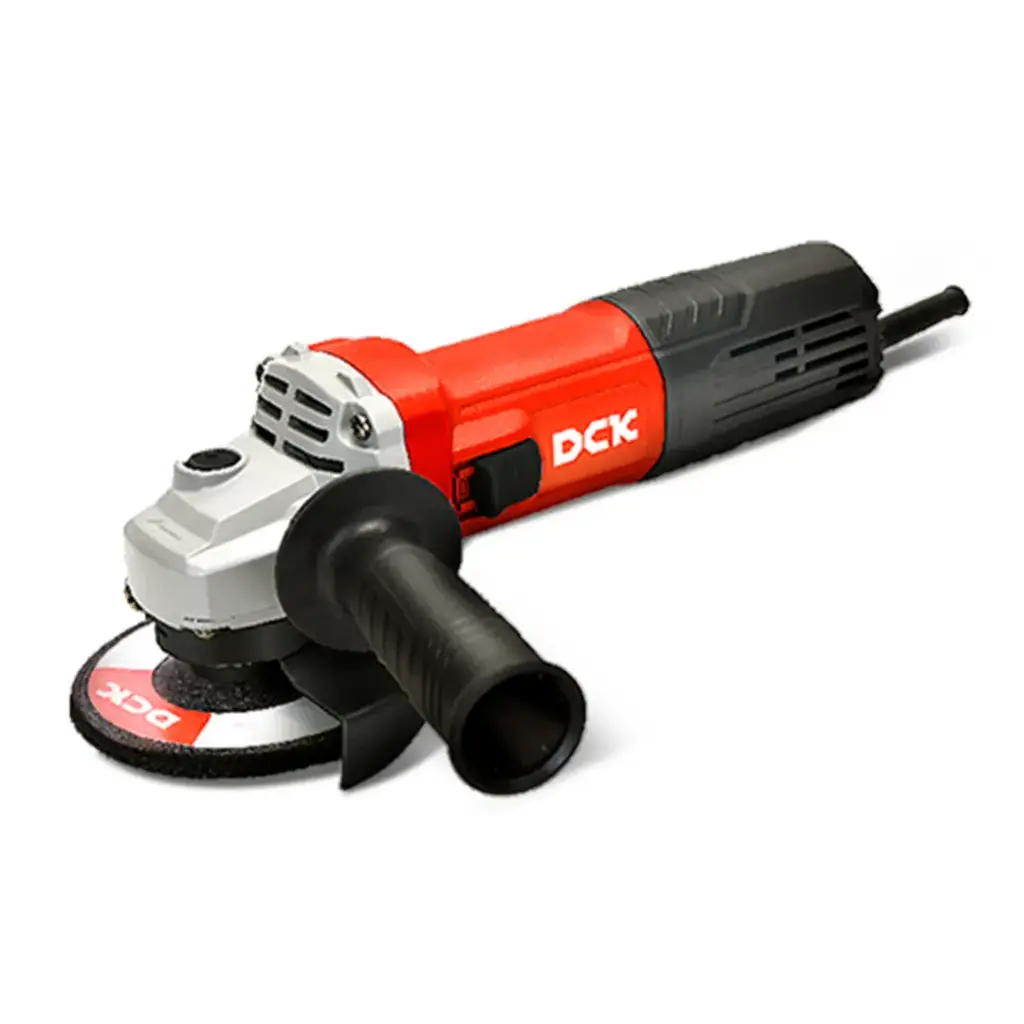 AMOLADORA ANGULAR POTENCIA 950W DIAMETRO DEL DISCO 115MM ROSCA DEL EJE M14 PESO 1.8KG INCLUYE MANGO AUXILIAR, LLAVE, CARBONES