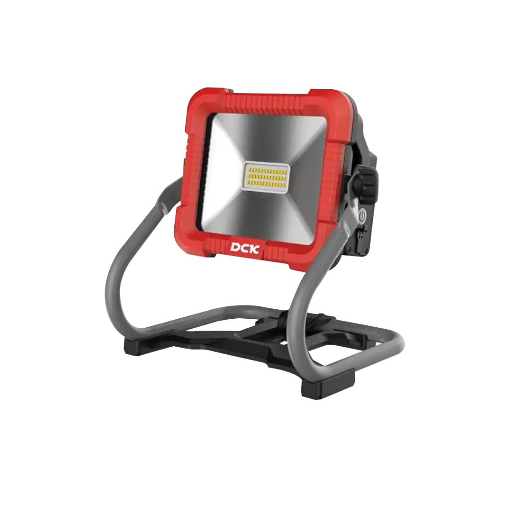 REFLECTOR DE TRABAJO INALAMBRICO POTENCIA 30W TEMPERATURA 6500K AJUSTE DE 360° ADAPTADOR AC/DC NO INCLUYE BATERIA