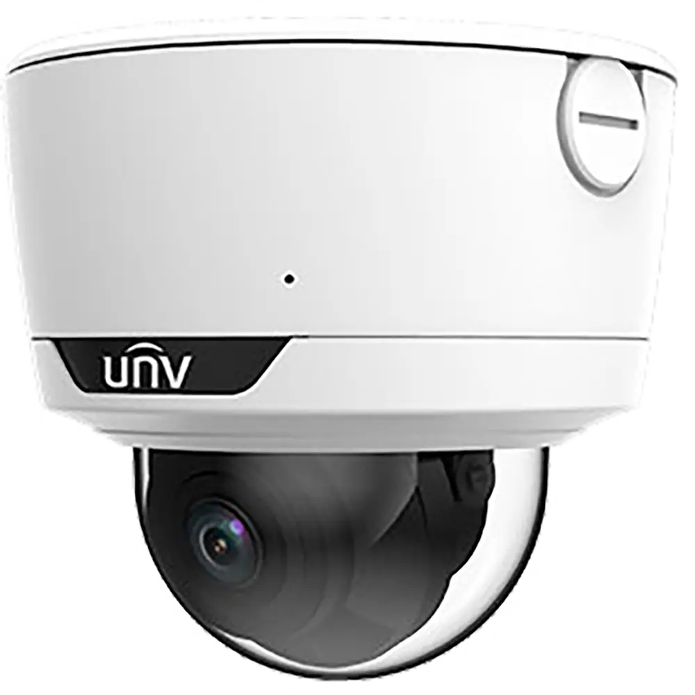 CÁMARA IP PRIME TIPO MINI DOMO RESOLUCION 4MPX LENTE VARIFOCAL 2,8 A 12MM CARACTERISTICAS 120DB WDR, HLC, 3-AXIS, LIGHTHUNTER, IP67&IK10, IR 40M, BUILT IN AI ALGORITHM, TERMINAL BLOCK. MIC