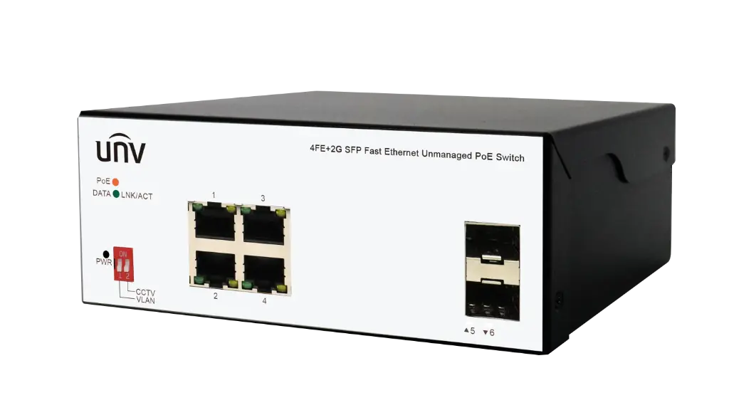 CONMUTADOR POE NO ADMINISTRADO DE 100 GIGABIT DE 4 PUERTOS