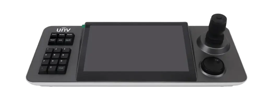 TECLADO PARA CCTV CON PUERTO DE RED CON PANTALLA TÁCTIL CAPACITIVA DE 10,1 PULGADAS CON RESOLUCIÓN DE 1280*800, ACCESO A DISPOSITIVOS CON UN MÁXIMO DE 5000 CANALES (IPC/NVR)