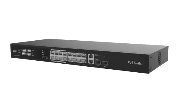 SWITCH POE 16 PUERTOS 100MBPS + 2UPLINK 1GBPS RJ45 +1 UPLINK 1GBPS COMBO PORTS. MAX. POE POWER 250W - MAX 30 W P/PUERTO