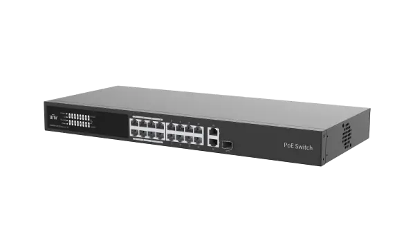 CLOUD SWITCH POE 16 PUERTOS 100MBPS + 2UPLINK 1GBPS RJ45 +1 UPLINK 1GBPS COMBO PORTS. MAX. POE POWER 250W - MAX 30 W P/PUERTO, ADMINISTRABLE