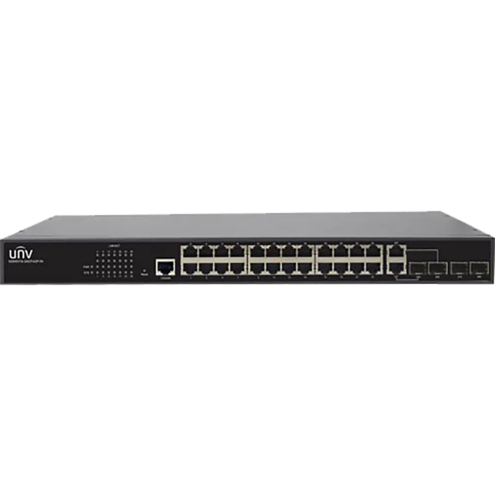 SWITCH LAYER 2, 24 PUERTOS 1000MBPS + 2UPLINK 1GBPS RJ45 +2 UPLINK 1GBPS COMBO PORTS , SOPORTA VLAN, PORT MIRRORING, ADMINISTRACION WEB,
