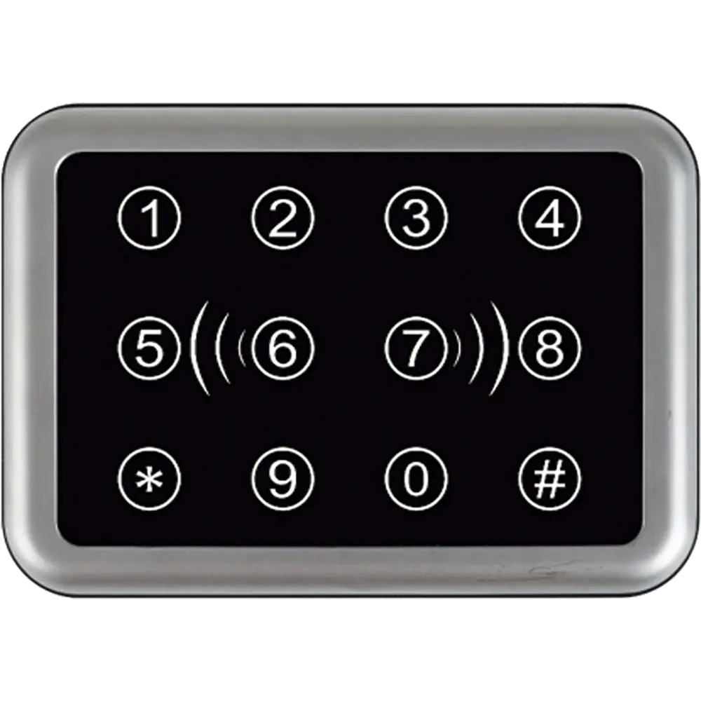 LECTOR DE TARJETA, 12 TECLAS CON PIN, PARA INSTALACION DE INTERIOR/EXTERIOR, MONTAJE EN PARED, LECTURA HASTA 3CM, 1 WIEGAND 26/34, SOPORTA FORMATO MIFARE I & MIFARE LITE