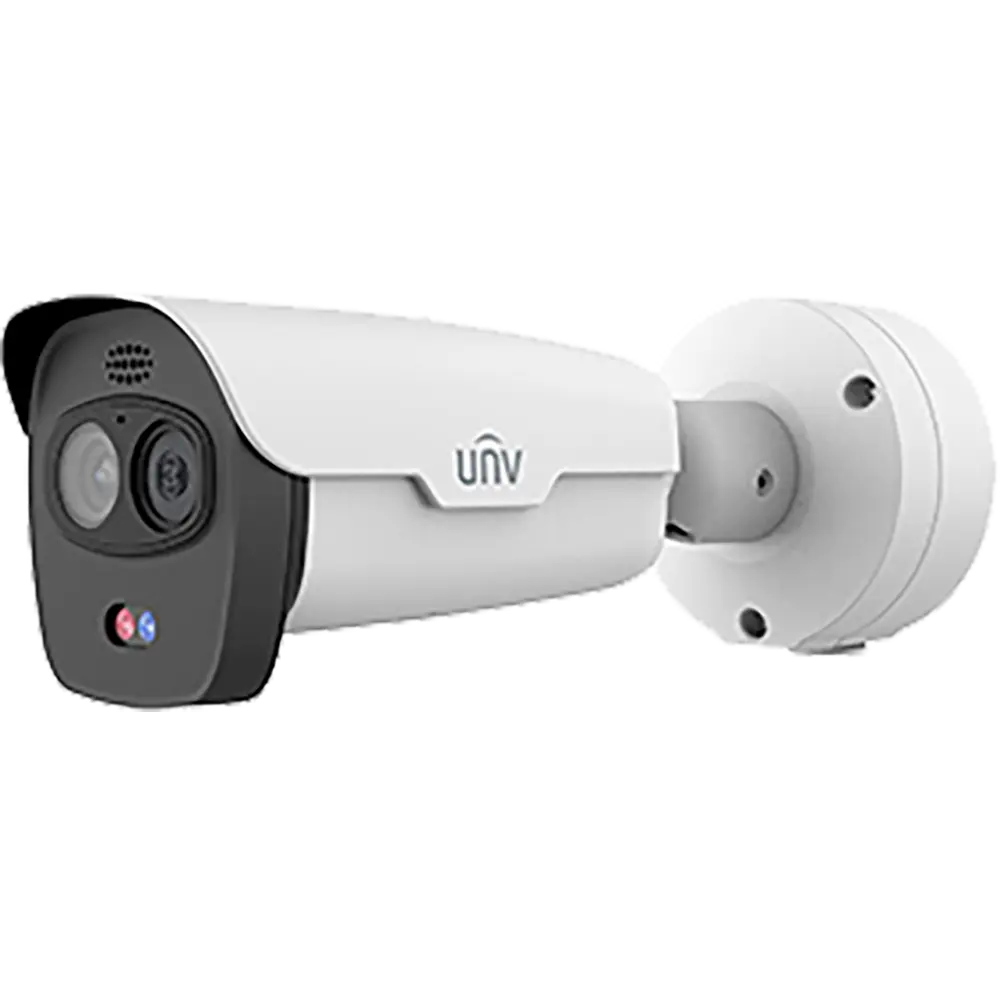 CAMARA IP PRO TIPO TERMICA BI-ESPECTRO OPTICO RESOLUCION COLOR 2688X1520@30FPS, ULTRA 265/H.265, DC12V/POE, IR 50M, RESOLUCION TERMICO 256X192@30FPS, 3,2MM