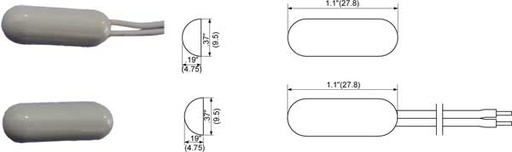 [TAPILLSLWH] Magnético Tane píldora precableado blanco