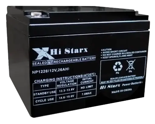 [HS1226] HI STARX 12v 26AH