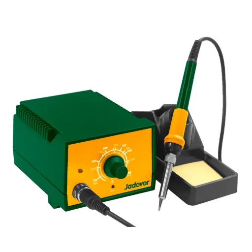 [JDEL7506-4] Estacion de Soldadura 60W - Voltaje 220-240V 50/60HZ - Tiempo de Precalentamiento 1-2min - Cabeza Recta y Con Punta - Ajuste de Temp Mediante potenciómetro - Punta reemplazable de Larga Duración