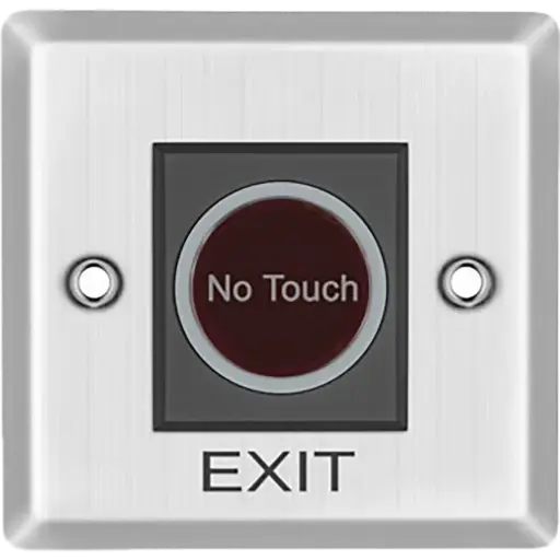 [OEP-GM6-R] EXIT BUTTON, SIN CONTACTO TIPO TOUCH, METALLICO, DISEÑO PROFESIONAL 12VDC