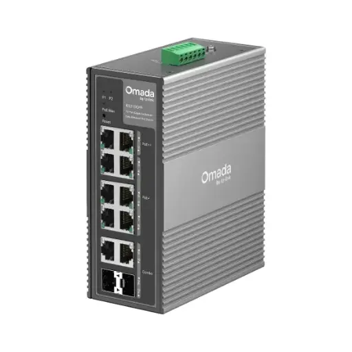 [IES210GPP] Switch Industrial Omada Easy Managed con 6 puertos PoE+ y 2 puertos PoE++